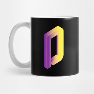 LetterArt Letter D Mug